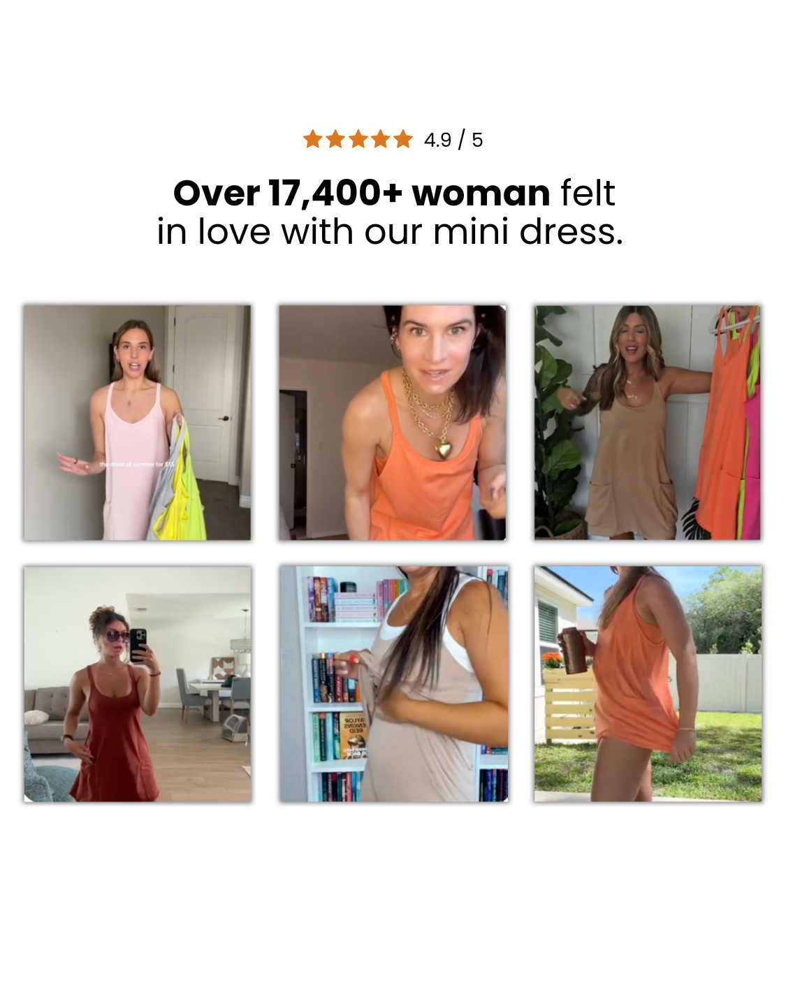 Women's Athletic Sleeveless Mini Dress