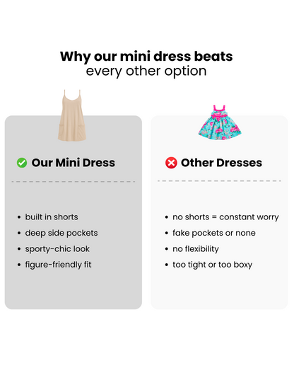 Women's Athletic Sleeveless Mini Dress